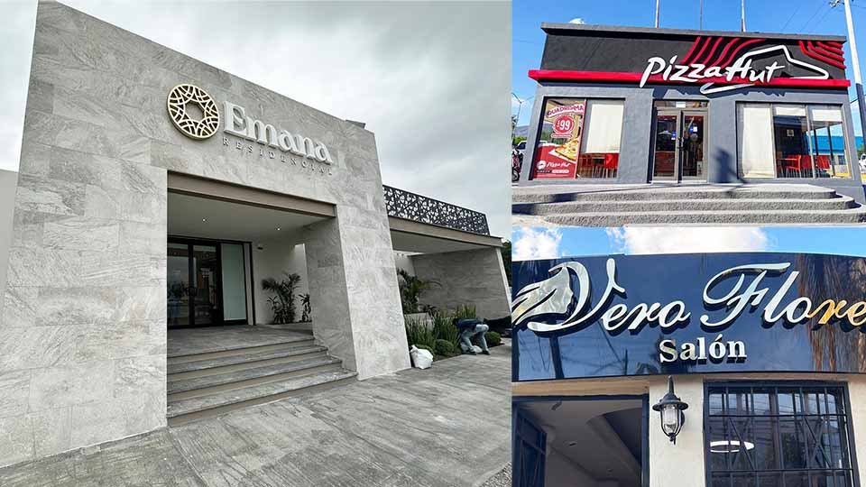 Instalación premium de avisos publicitarios para fachadas corporativas